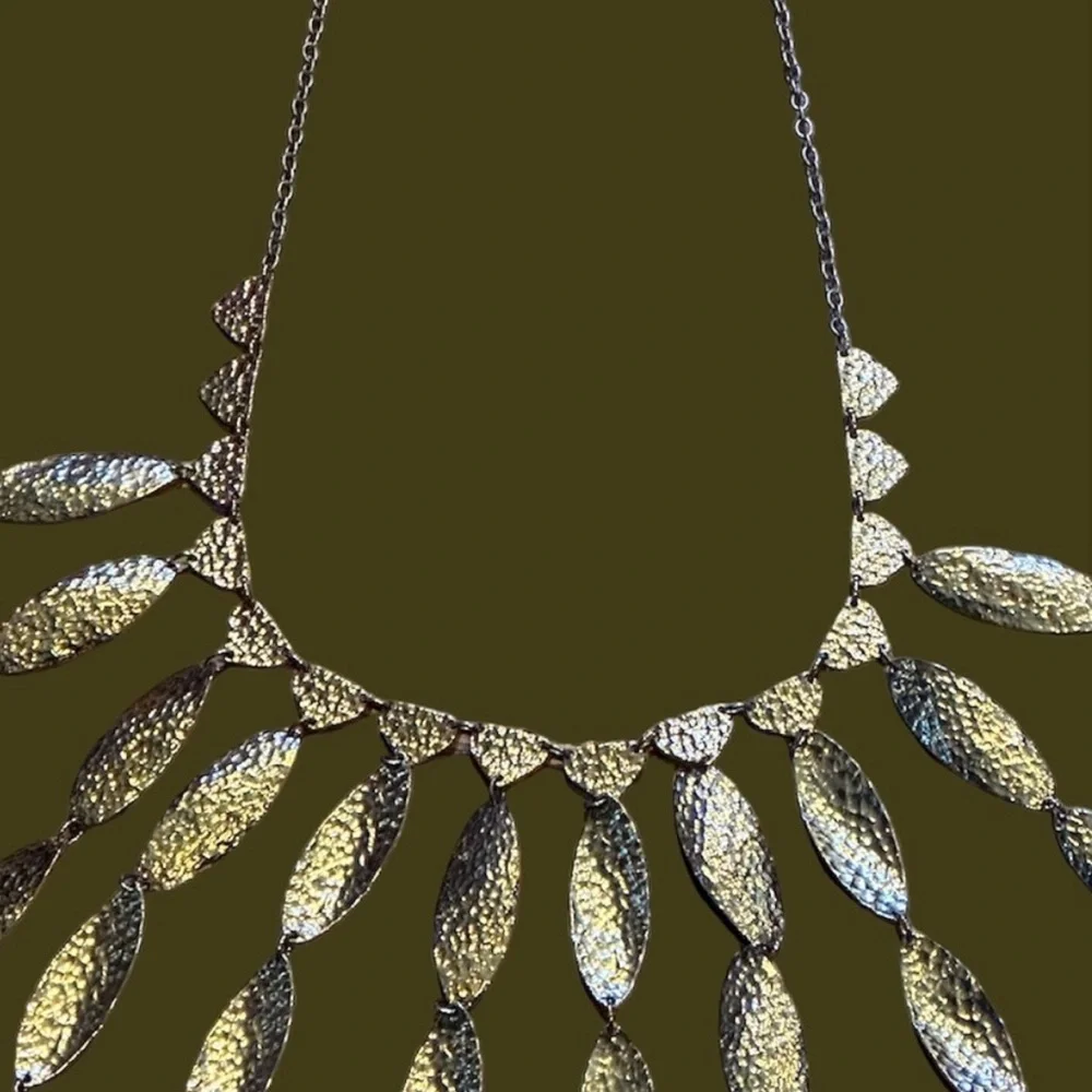 Michael Kors Gold tone Leaf Necklace 32”